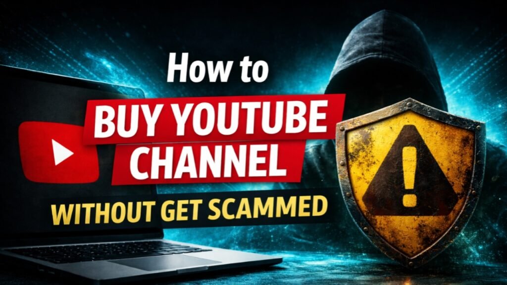 Buy YouTube channel without get scammed 