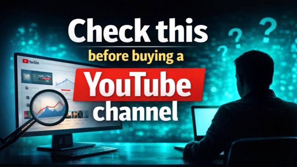 Always check this before buying a YouTube channel