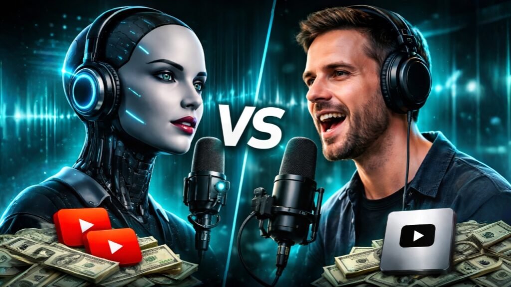 AI Voice vs Real Voice: Which Earns More on YouTube?