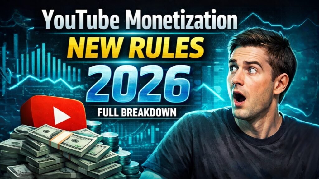 YouTube Monetization New Rules 2026(Full Breakdown)