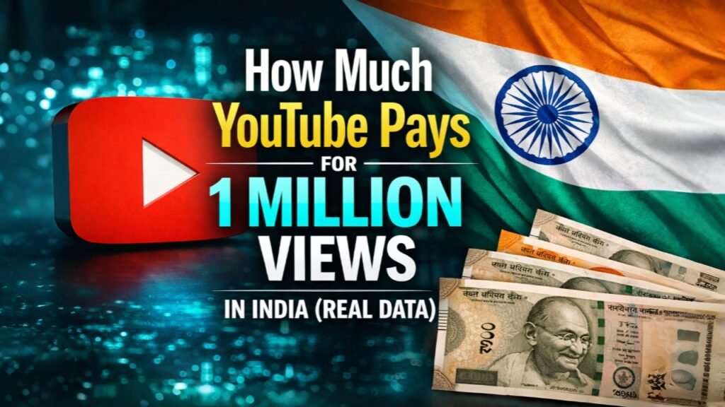 How Much YouTube Pays for 1 Million Views in India(Real Data) 