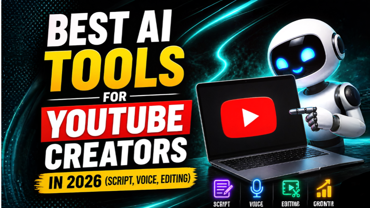 Best AI Tools for YouTube Creators in 2026 (Script, Voice, Editing)