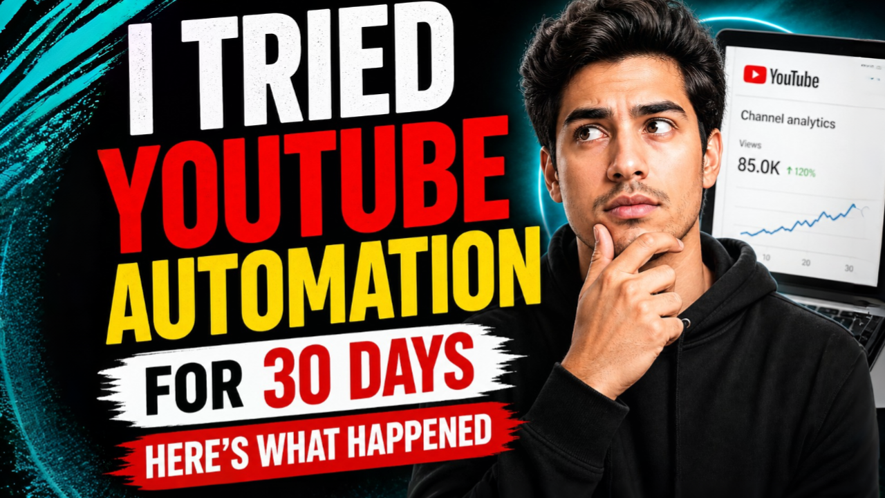 I Tried YouTube Automation for 30 Days – Here’s What Happened